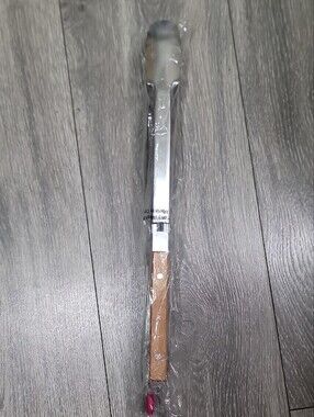 T-Mobile Stainless BBQ Steel Tongs with Bamboo Handles